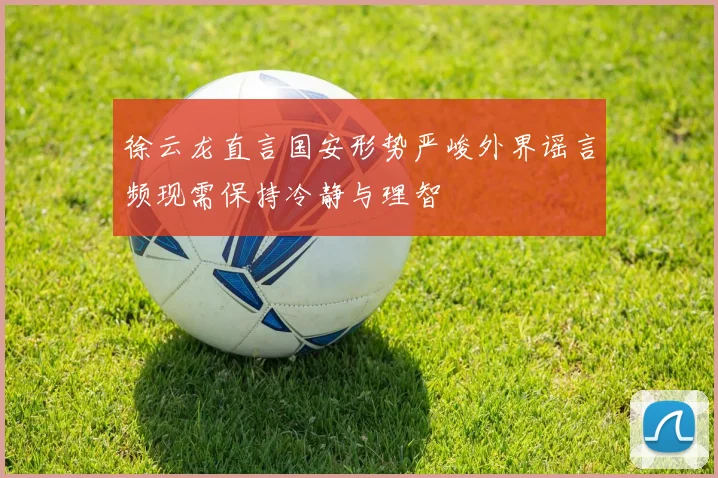 徐云龙直言国安形势严峻外界谣言频现需保持冷静与理智