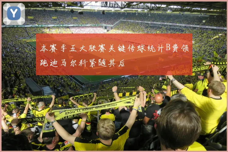 本赛季五大联赛关键传球统计B费领跑迪马尔科紧随其后